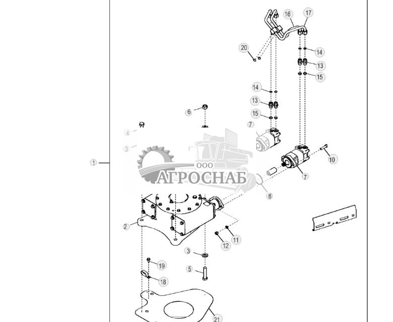 Привод поворотного круга без комплекта муфты (стандартный грейдер) - ST792257 708.jpg